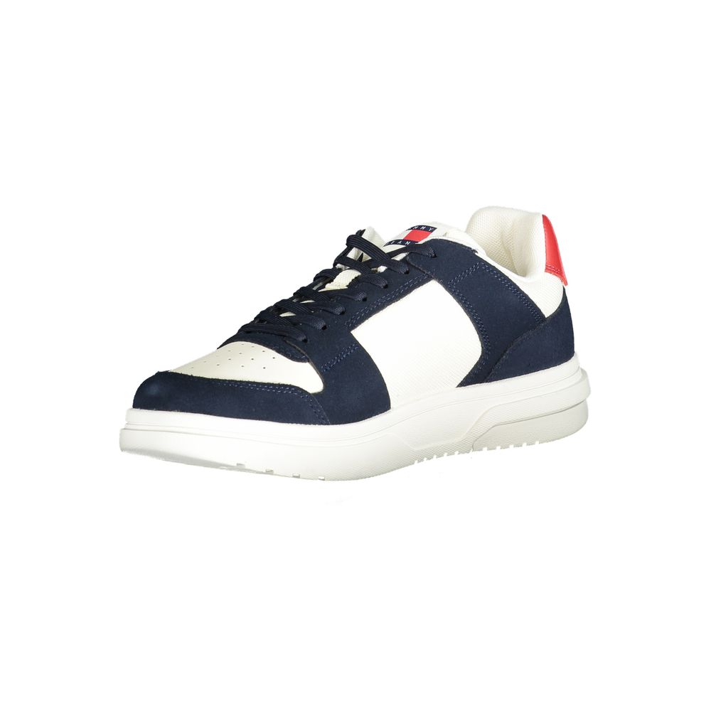 Tommy Hilfiger Blue Leather Men Sneaker - EU40/US7