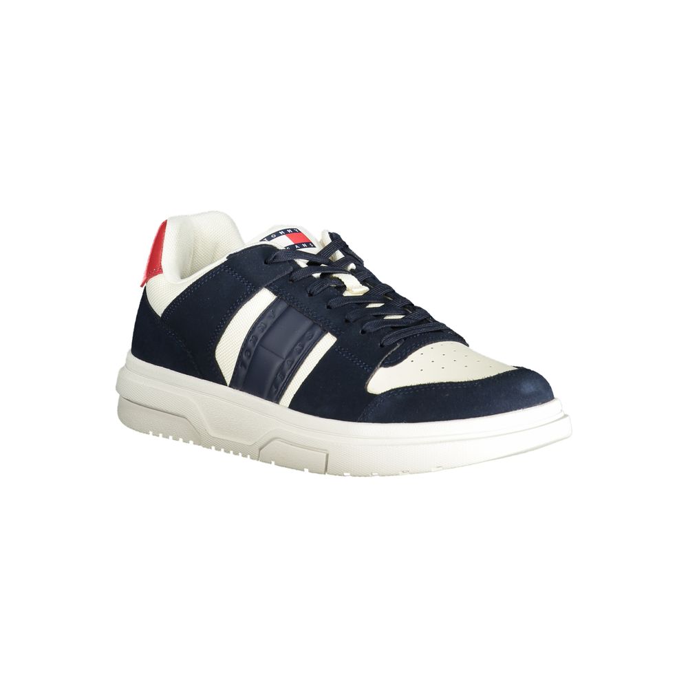 Tommy Hilfiger Blue Leather Men Sneaker - EU40/US7