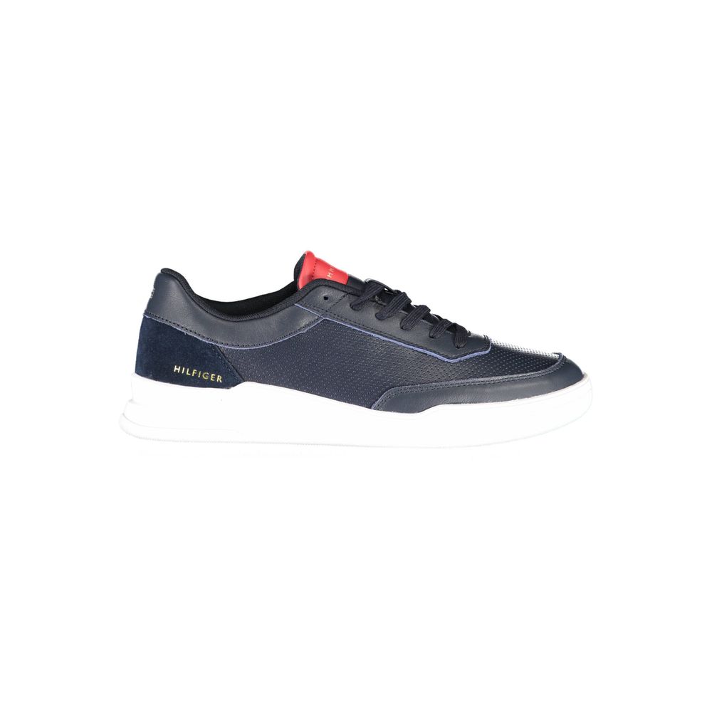 Tommy Hilfiger Blue Leather Men Sneaker - EU44/US11