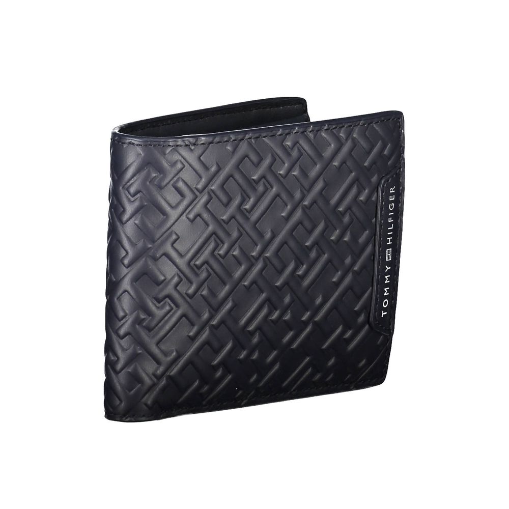 Tommy Hilfiger Blue Leather Men Wallet