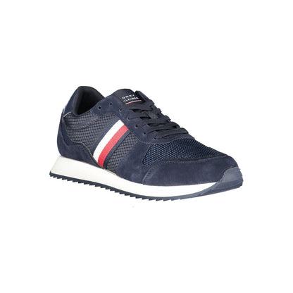 Tommy Hilfiger Blue Polyester Men Sneaker