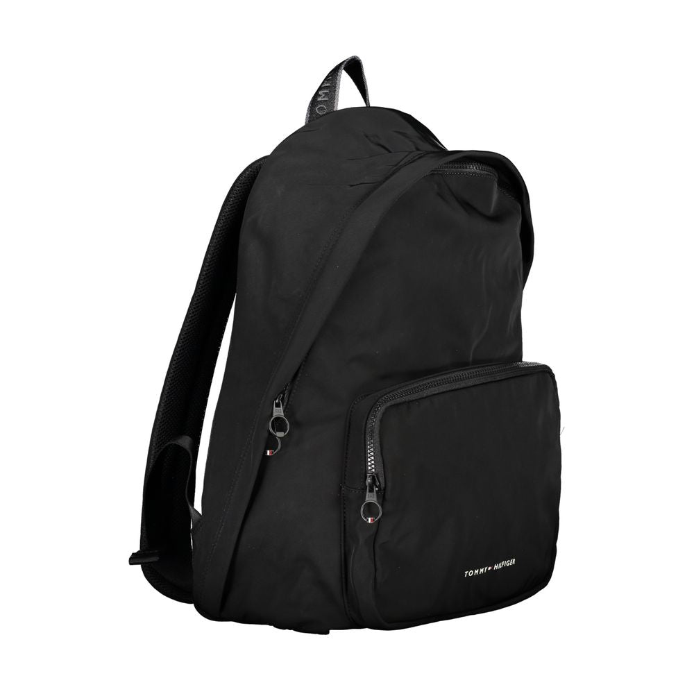 Tommy Hilfiger Chic Urban Black Backpack with Laptop Compartment