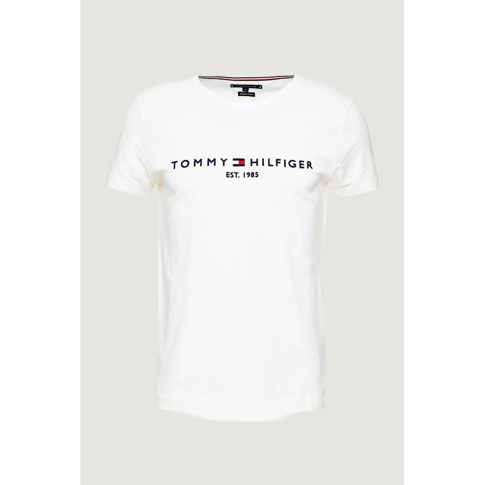 Tommy Hilfiger Cream Cotton T-Shirt - IT52 | XL