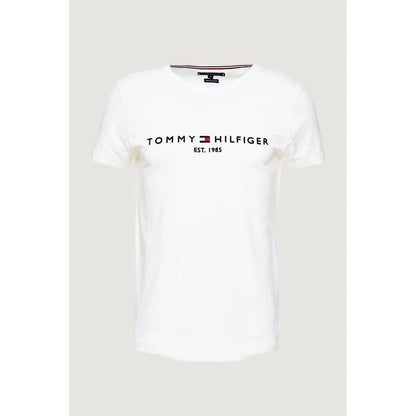 Tommy Hilfiger Cream Cotton T-Shirt - IT52 | XL