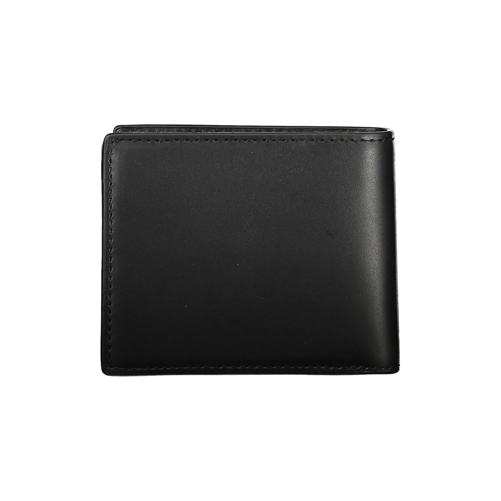 Tommy Hilfiger Elegant Black Leather Bifold Men’s Wallet