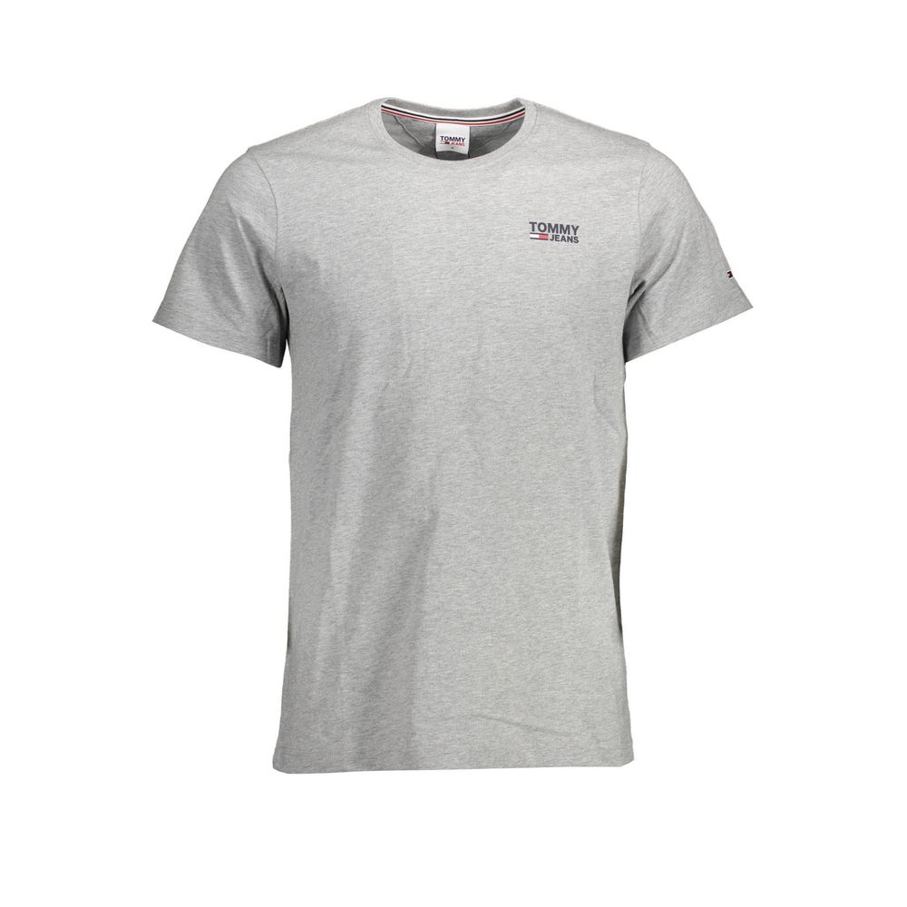 Tommy Hilfiger Gray Cotton Men TShirt - XL