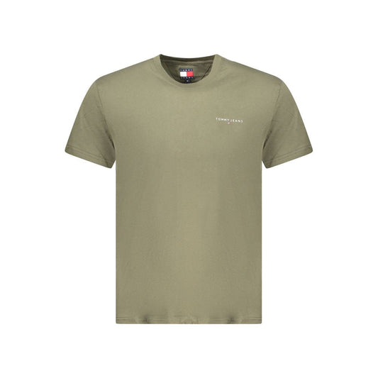 Tommy Hilfiger Green Cotton Men TShirt - S