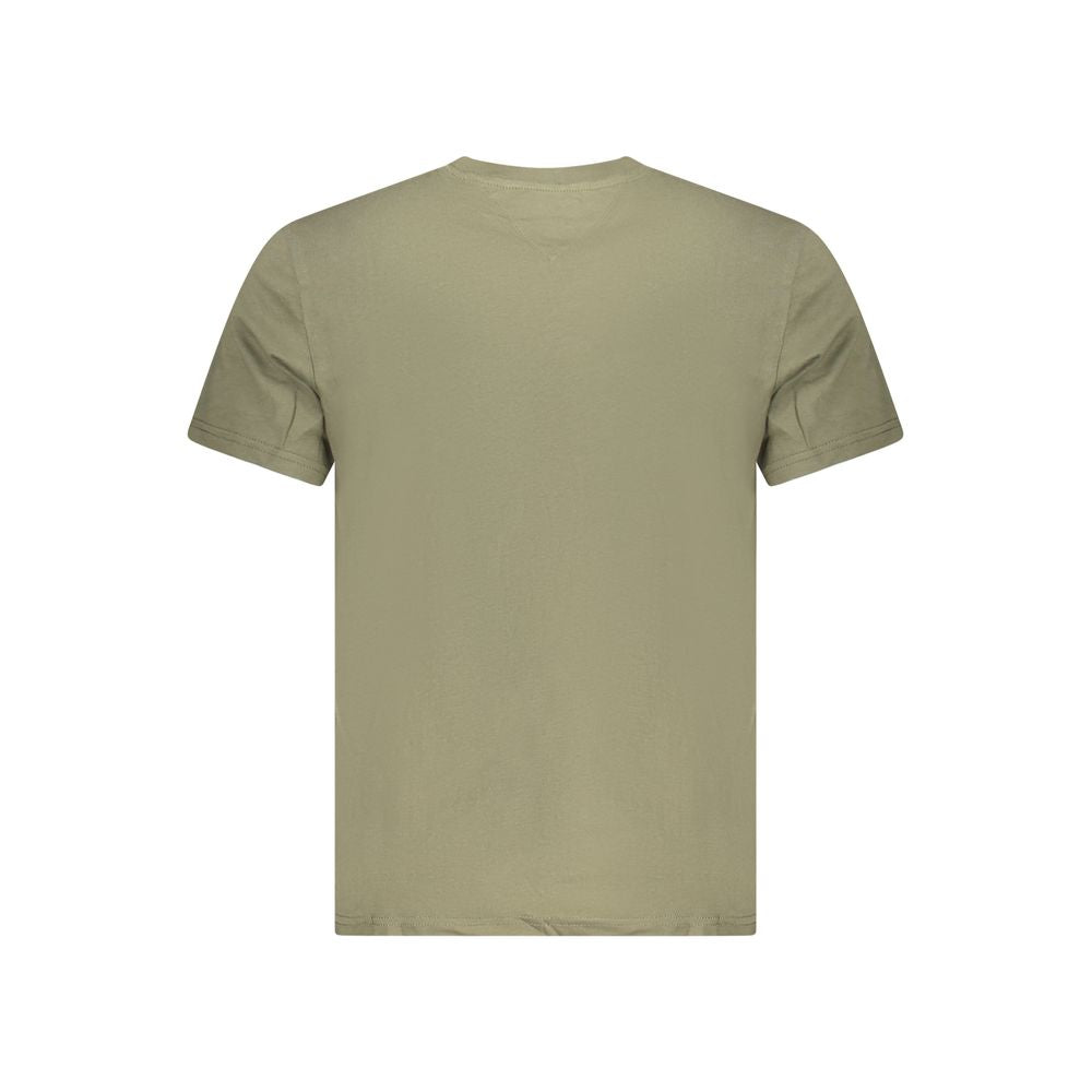 Tommy Hilfiger Green Cotton Men TShirt - S