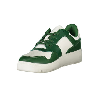 Tommy Hilfiger Green Leather Men Sneaker - EU40/US7