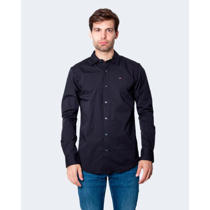 Tommy Hilfiger Jeans Black Cotton Shirt