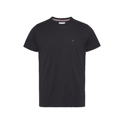 Tommy Hilfiger Jeans Black Cotton T-Shirt