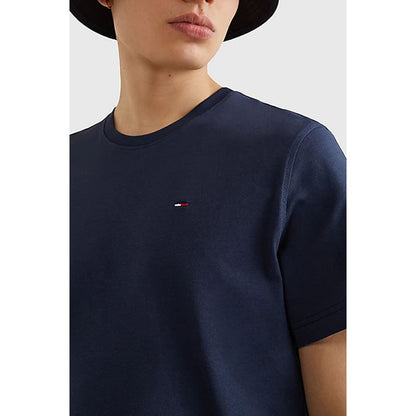 Tommy Hilfiger Jeans Blue Cotton T-Shirt