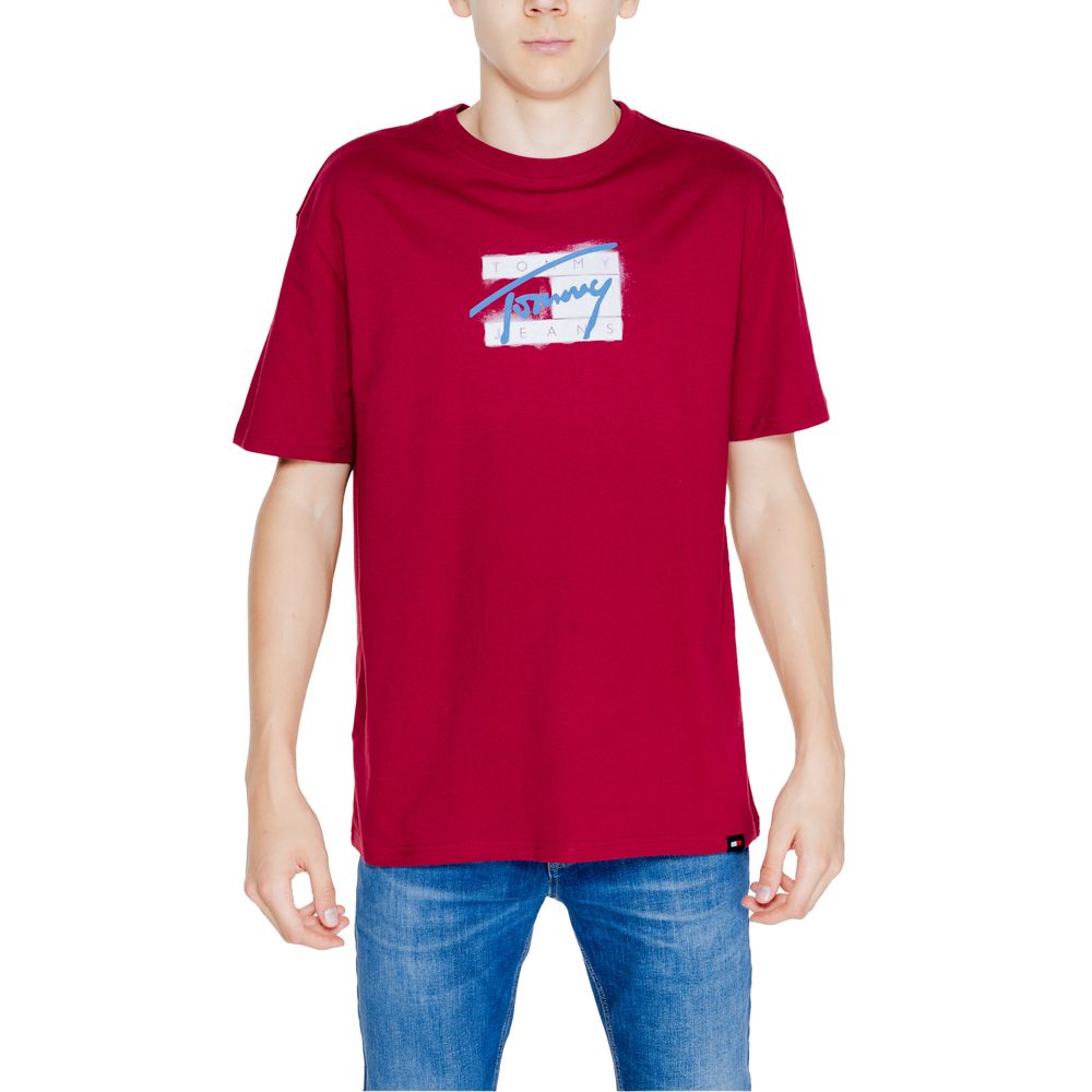 Tommy Hilfiger Jeans Bordeaux Cotton Rigenerato T-Shirt - IT46 | M