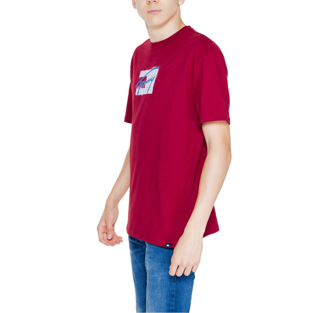 Tommy Hilfiger Jeans Bordeaux Cotton Rigenerato T-Shirt - IT46 | M