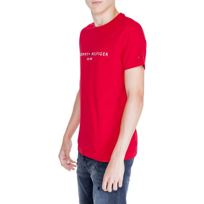 Tommy Hilfiger Red Cotton T-Shirt - 3XL