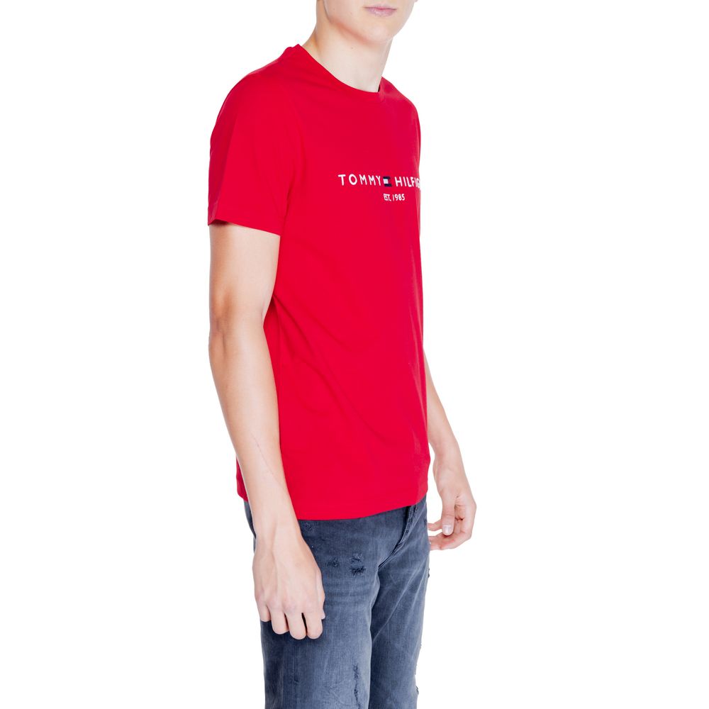 Tommy Hilfiger Red Cotton T-Shirt - 3XL