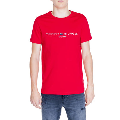 Tommy Hilfiger Red Cotton T-Shirt - 3XL