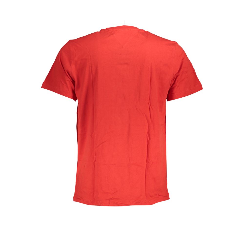 Tommy Hilfiger Red Cotton T-Shirt - XXL