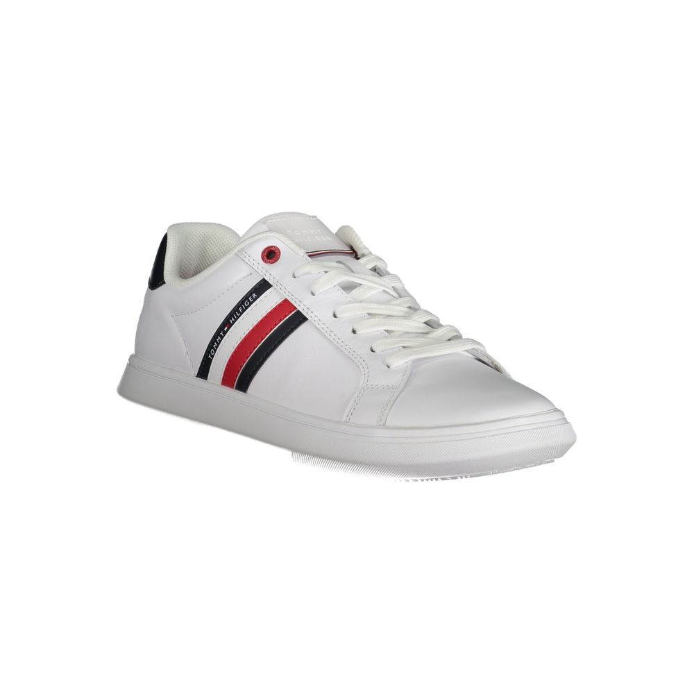 Tommy Hilfiger Sleek Lace-Up Sneakers with Contrast Details - EU40/US7