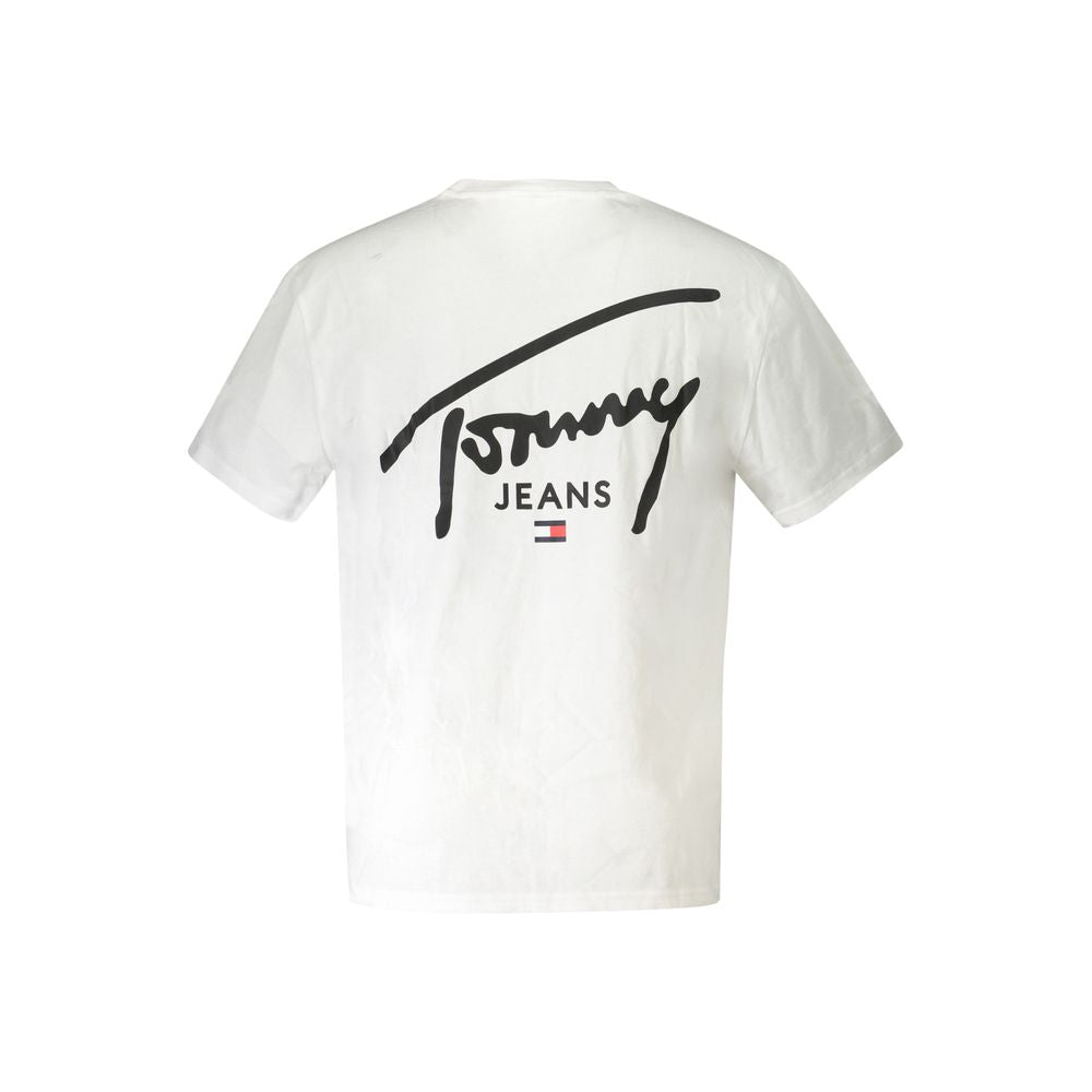 Tommy Hilfiger White Cotton Men T-Shirt