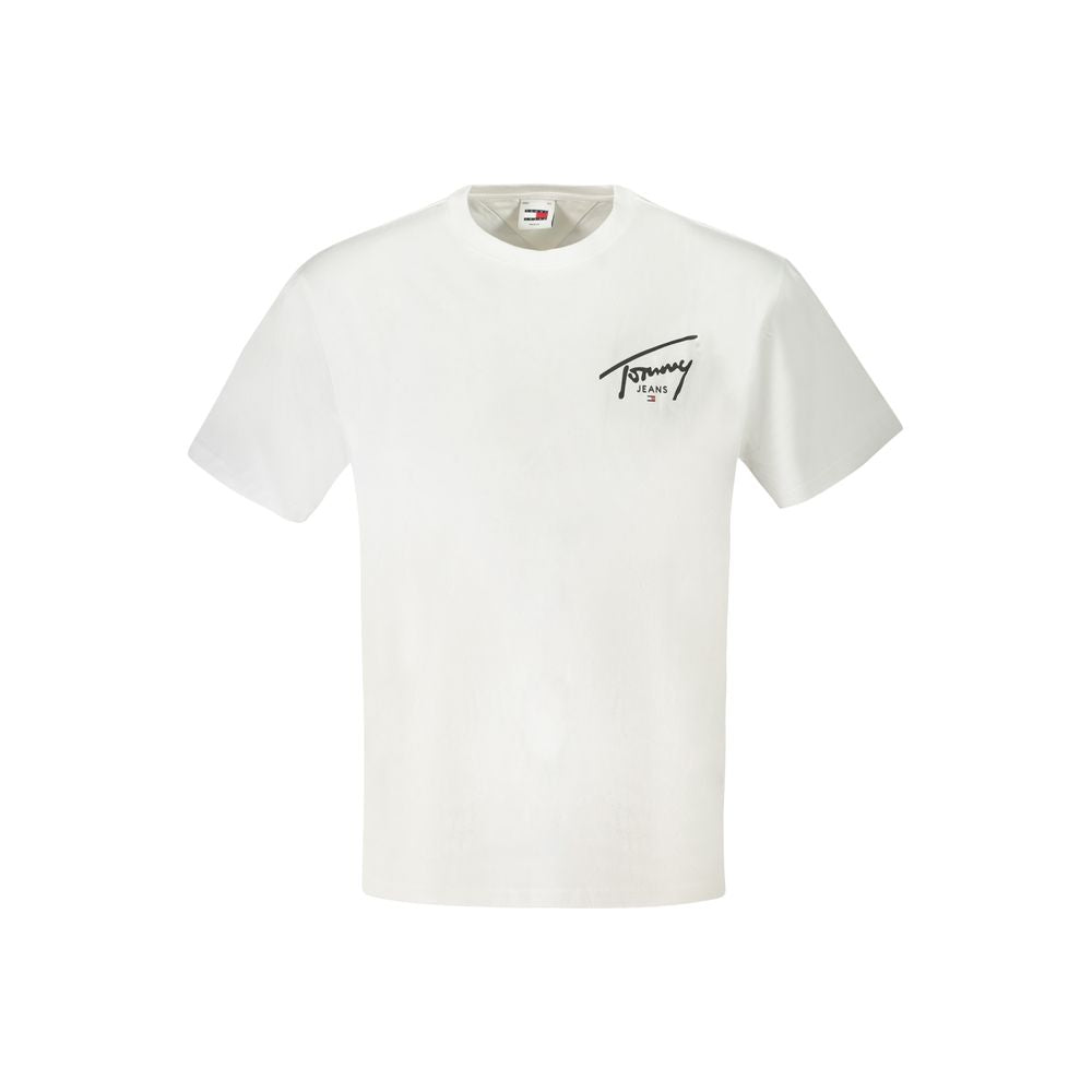 Tommy Hilfiger White Cotton Men T-Shirt