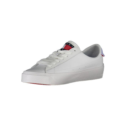 Tommy Hilfiger White Leather Women Sneaker