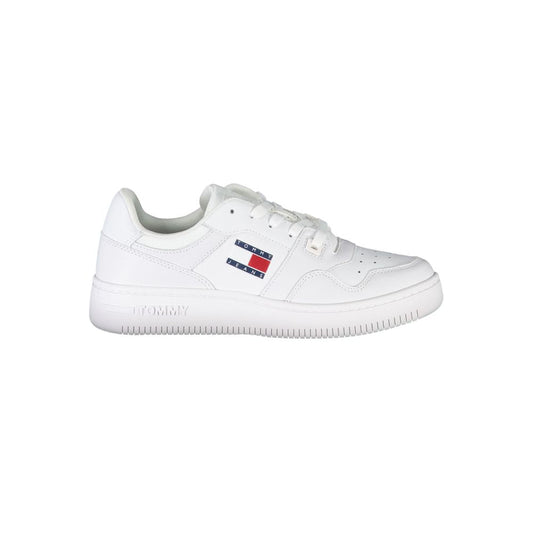 Tommy Hilfiger White Leather Women Sneaker - EU39/US9