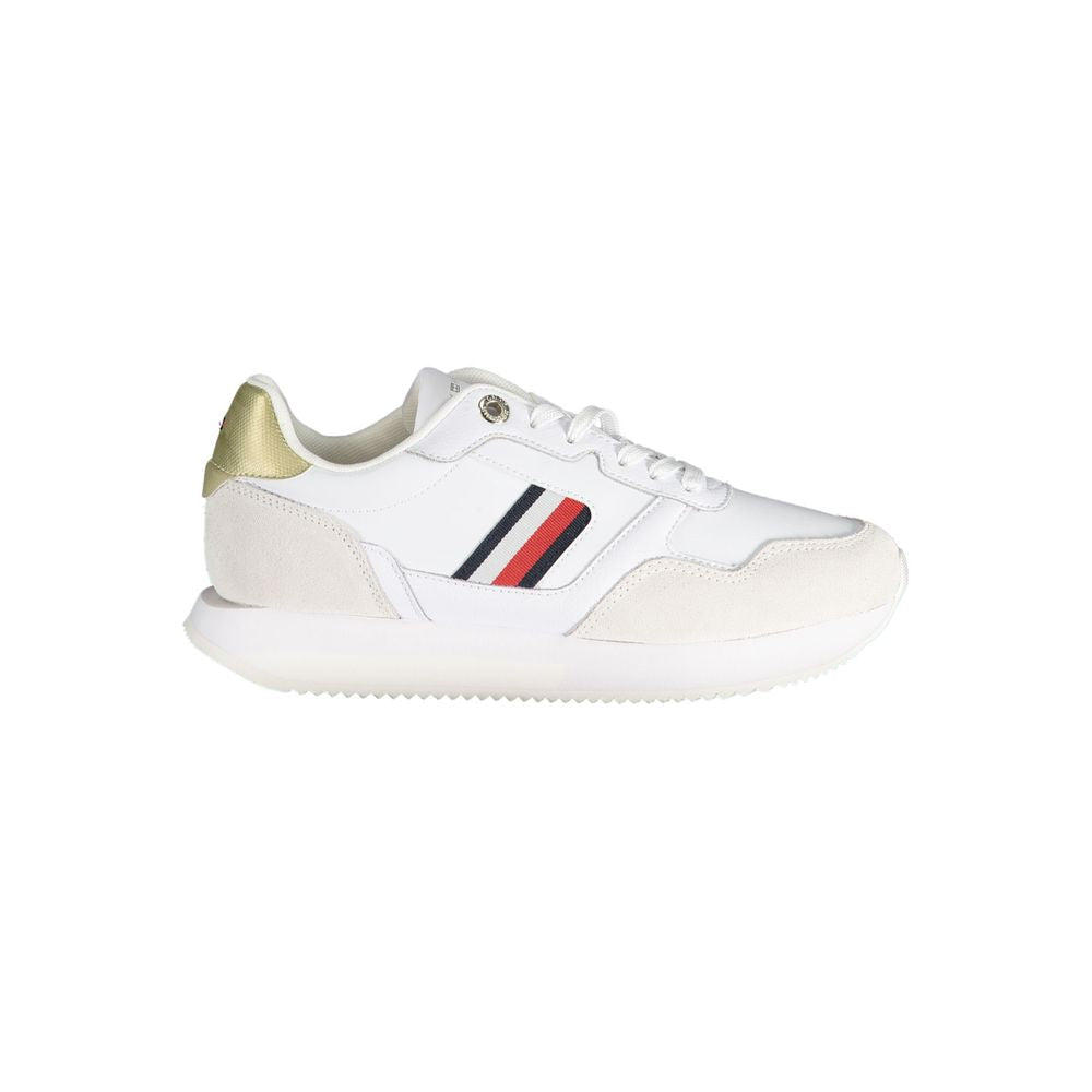 Tommy Hilfiger White Leather Women Sneaker - EU39/US9