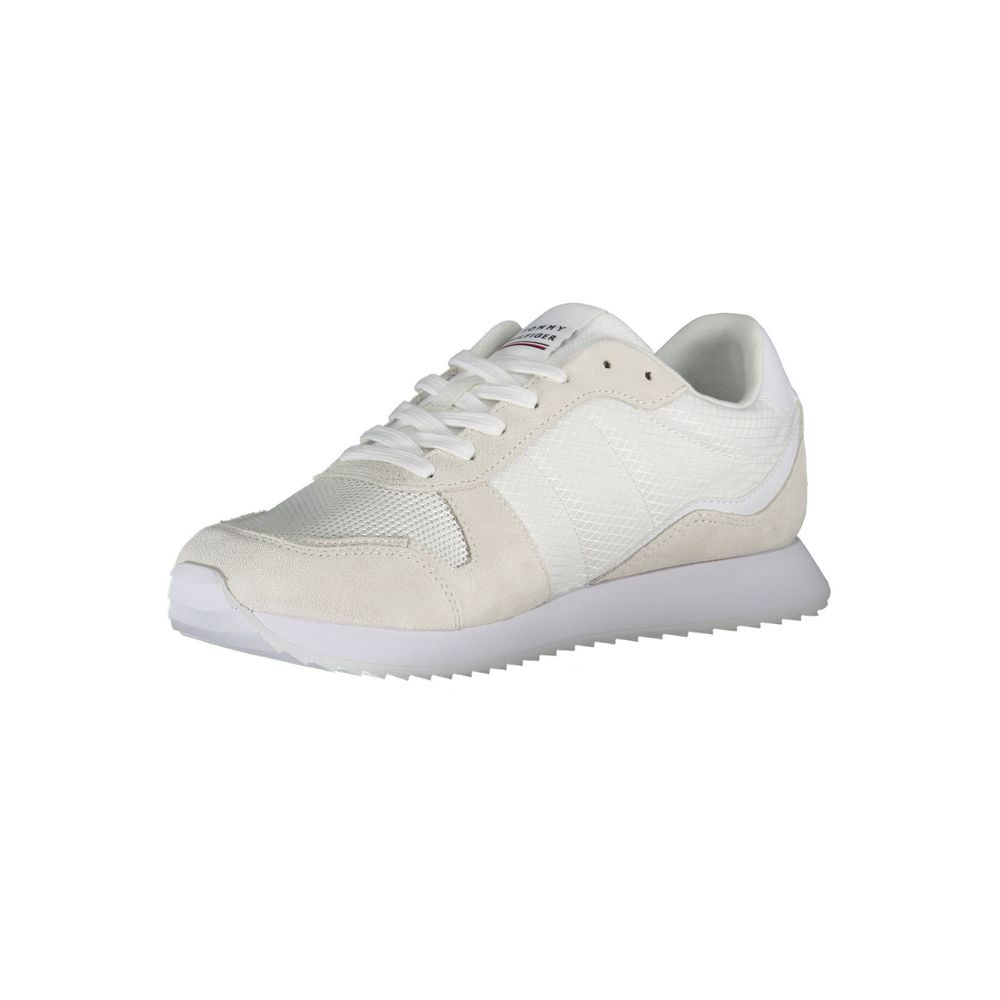 Tommy Hilfiger White Polyester Men Sneaker