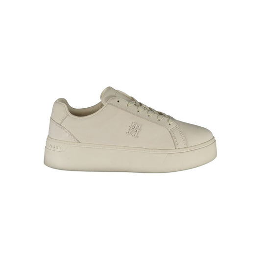 Tommy Hilfiger White Polyester Sneaker - EU40/US10