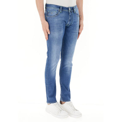 Tramarossa Blue Cotton Jeans & Pant