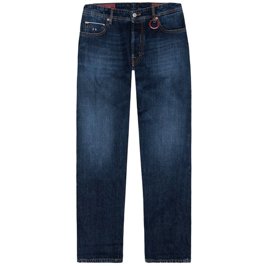 Tramarossa Blue Cotton Jeans & Pant - W33