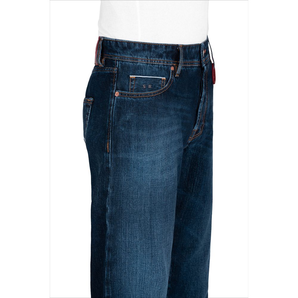 Tramarossa Blue Cotton Jeans & Pant - W33