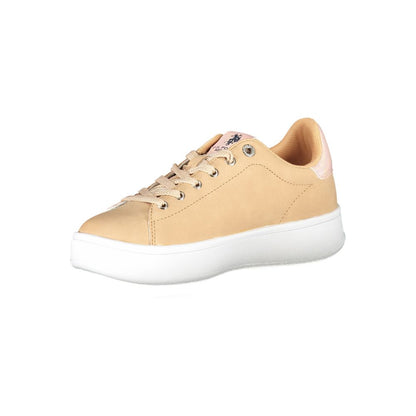 U.S. POLO ASSN. Beige Polyester Women Sneaker - EU36/US6