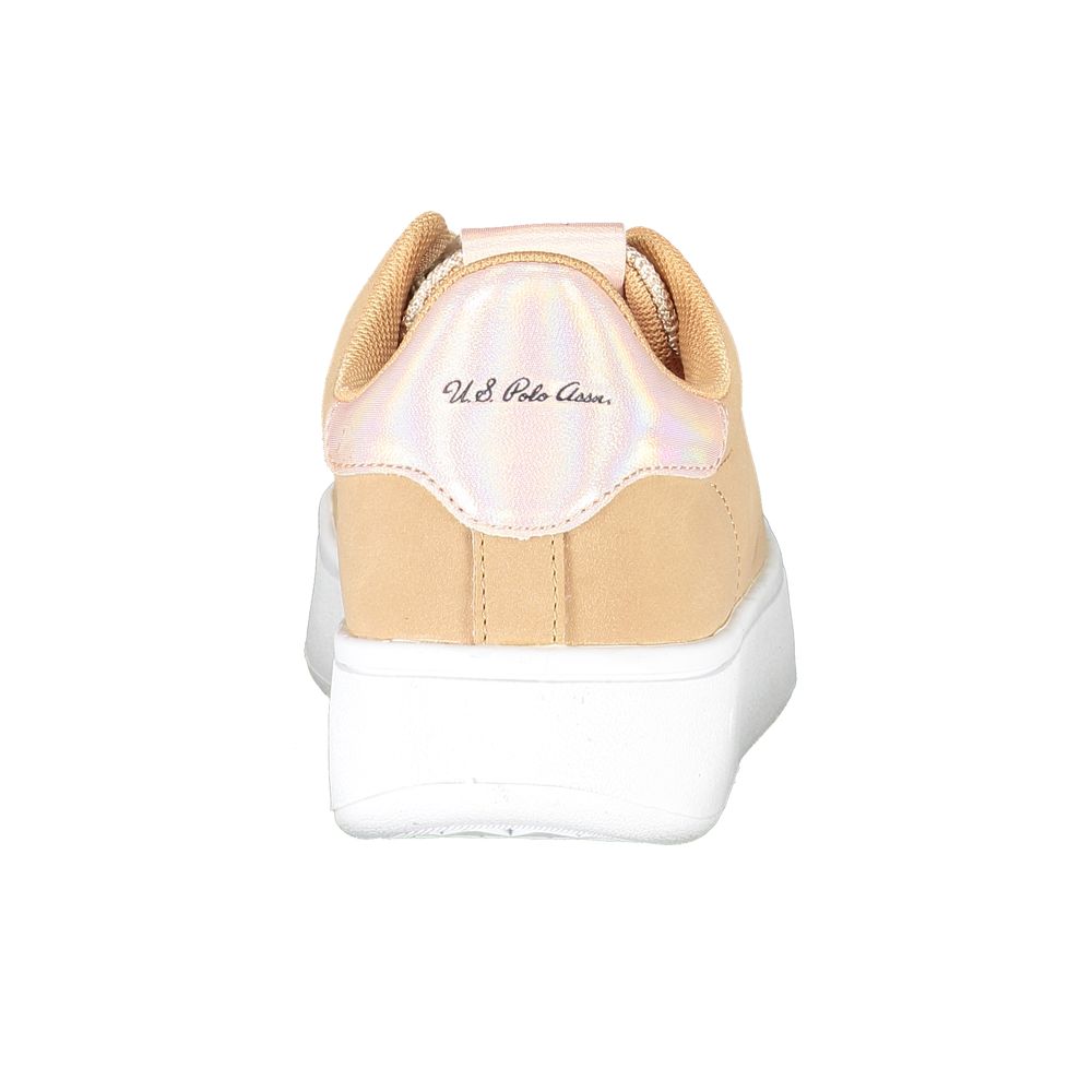 U.S. POLO ASSN. Beige Polyester Women Sneaker - EU36/US6