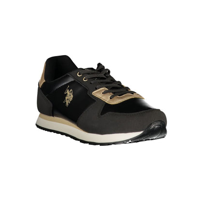 U.S. POLO ASSN. Black Polyester Sneaker - EU35/US5