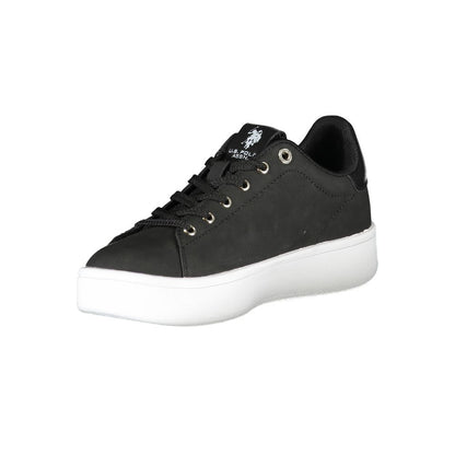 U.S. POLO ASSN. Black Polyester Women Sneaker - EU35/US5