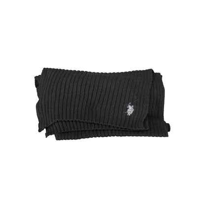 U.S. POLO ASSN. Black Wool Men Scarf