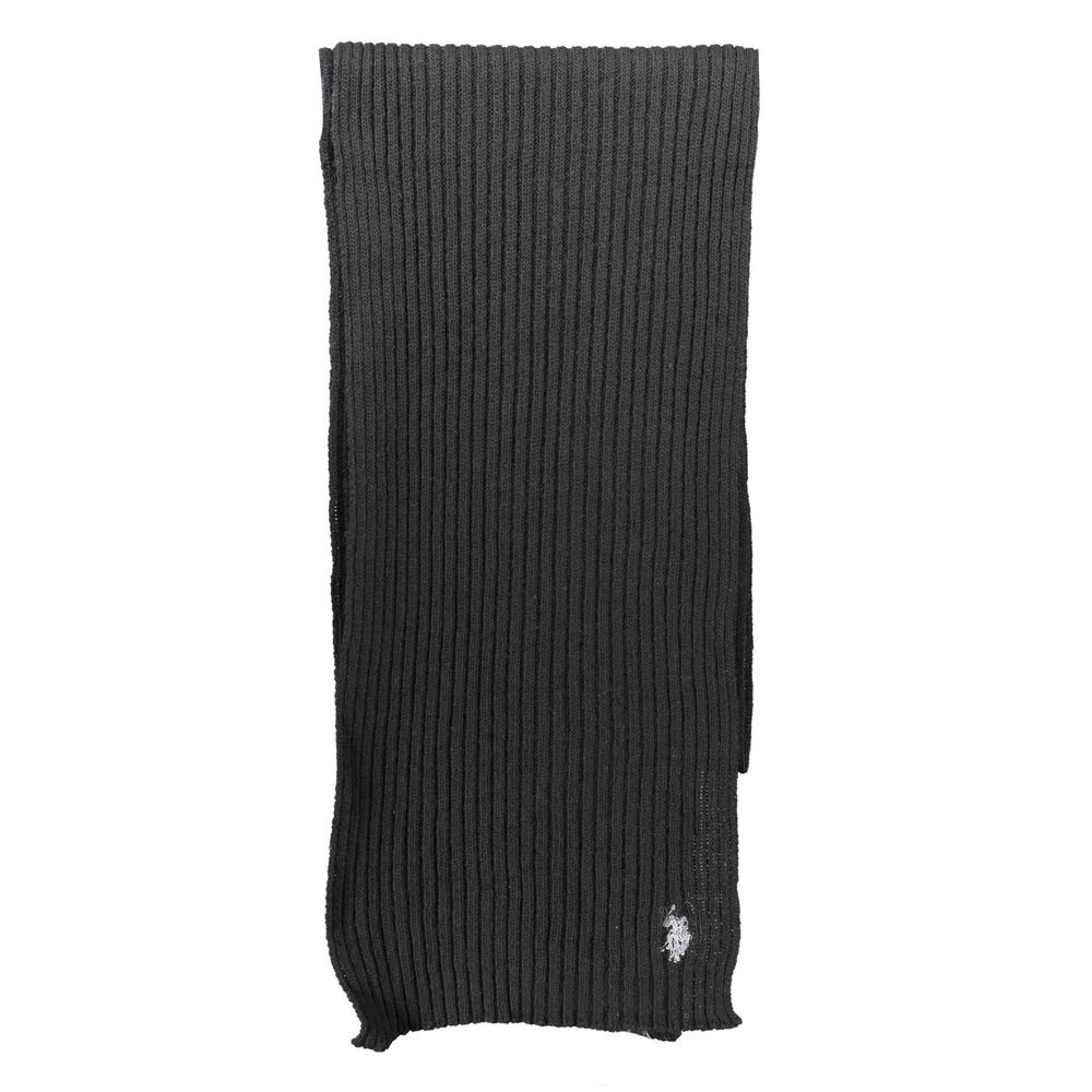 U.S. POLO ASSN. Black Wool Men Scarf