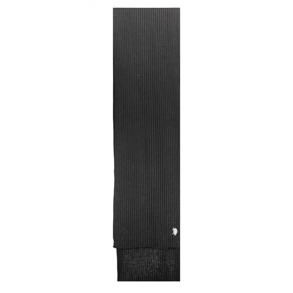 U.S. POLO ASSN. Black Wool Men Scarf