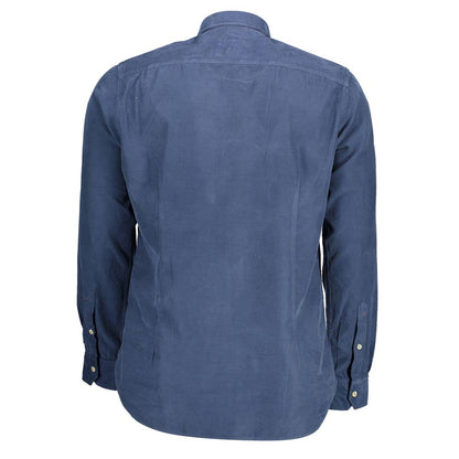 U.S. POLO ASSN. Blue Cotton Men Shirt