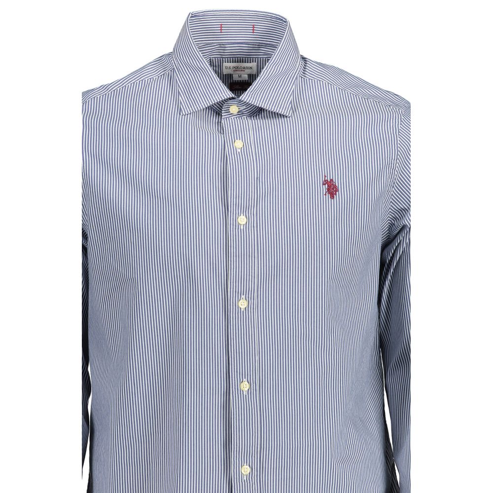 U.S. POLO ASSN. Blue Cotton Men Shirt - XXL