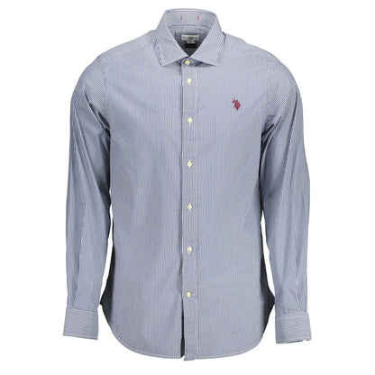 U.S. POLO ASSN. Blue Cotton Men Shirt - XXL