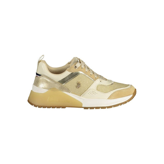 U.S. POLO ASSN. Gold Polyester Women Sneaker - EU35/US5