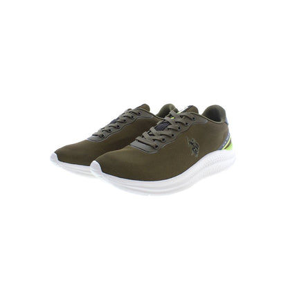 U.S. POLO ASSN. Green Polyester Men Sneaker