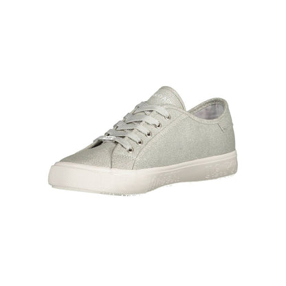 U.S. POLO ASSN. Silver Polyester Women Sneaker