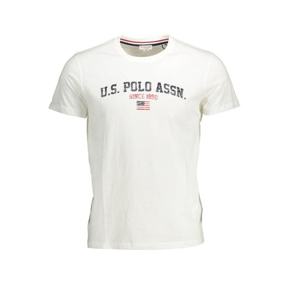 U.S. POLO ASSN. White Cotton Men T-Shirt - XXL