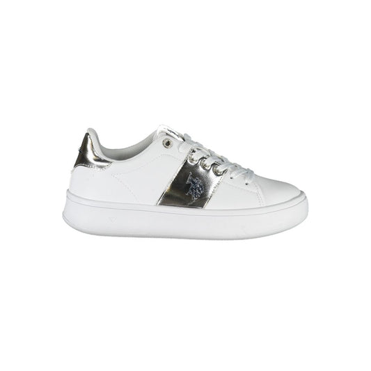 U.S. POLO ASSN. White Polyethylene Women Sneaker - EU38/US8