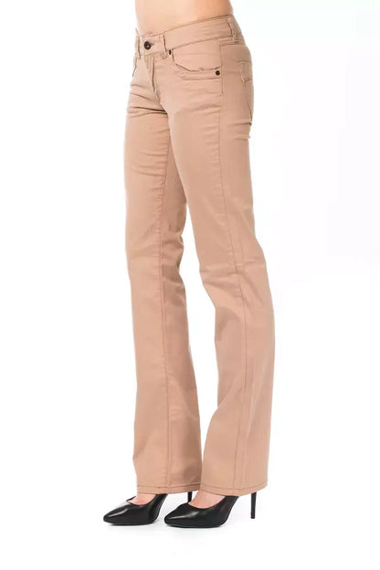 Ungaro Fever Beige Cotton Women Pants