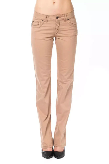 Ungaro Fever Beige Cotton Women Pants